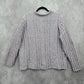 Erika Purple Chunky Oversized Ribbed Pullover Soft Y2K Chenille Sweater Plus 2X