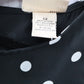 Apostrophe Black Polka Dot Sleeveless Dress Knee Length Retro Tie Chic Large 12