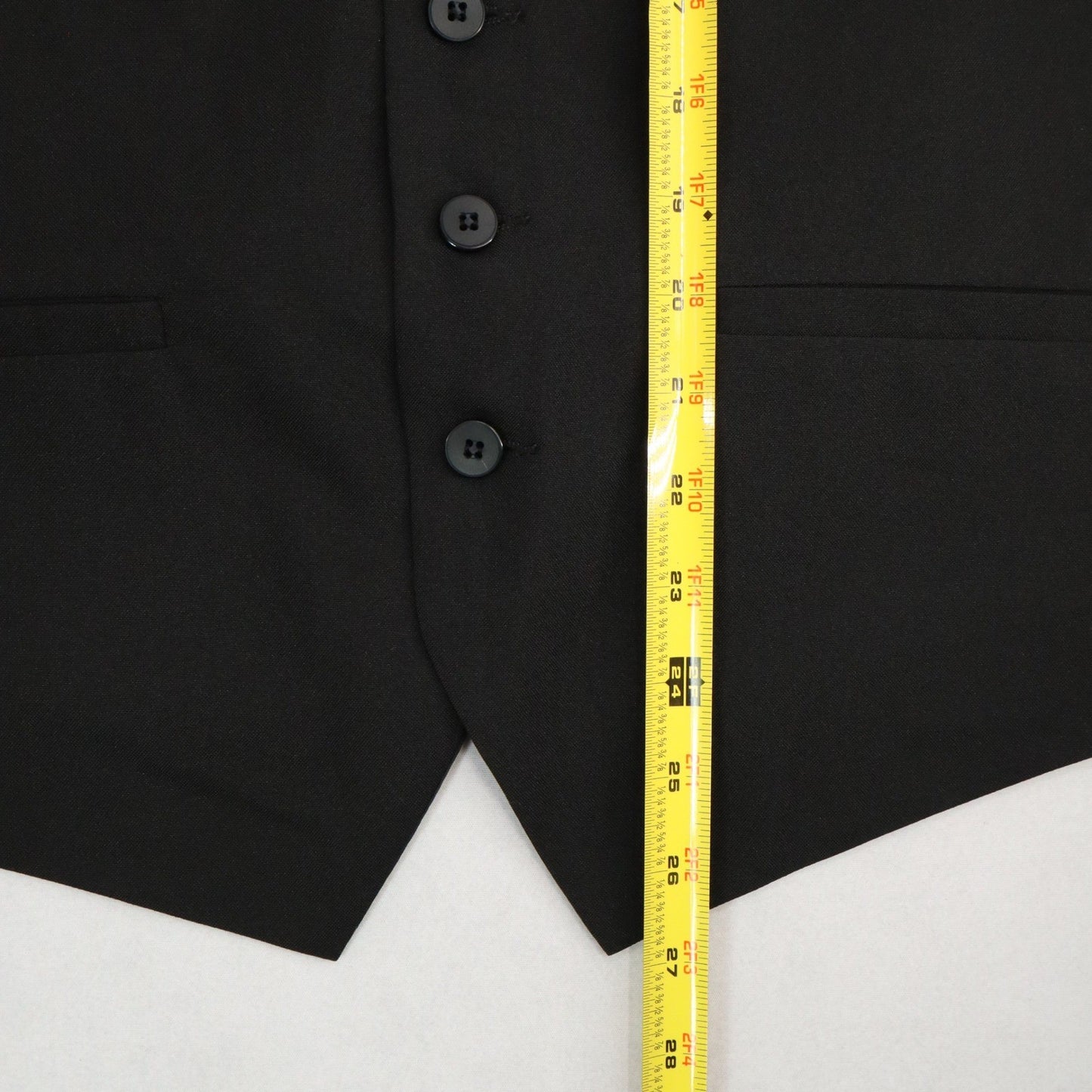 Daniel Elissa Black 5 Button Point Waistcoat Tuxedo Formal Suit Vest Medium 42R