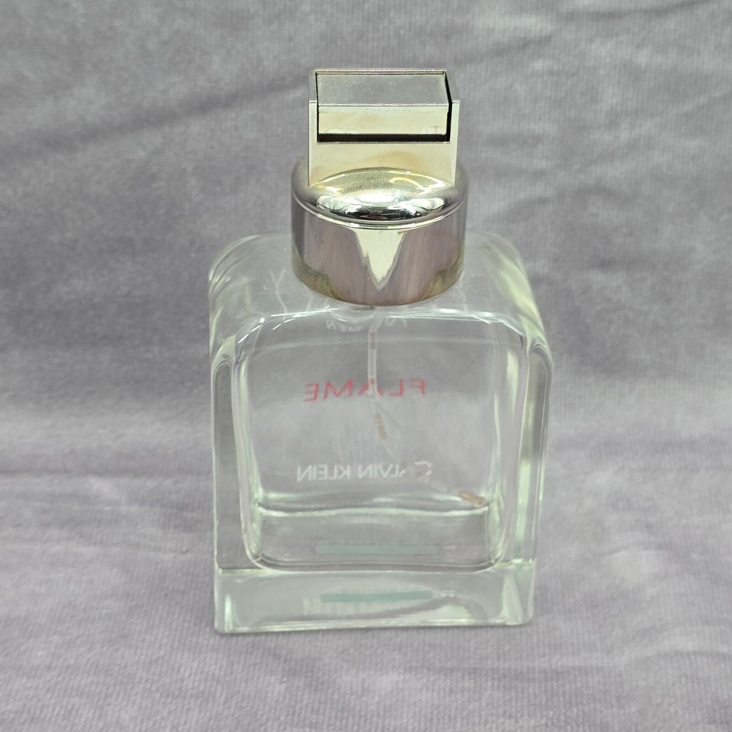 Calvin Klein Eternity Flame 3.4 FL OZ 100 ML Empty Glass Bottle Only