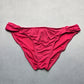 Mossimo Pink Stripe Stretch Swim Beach Cheeky Flirty Boho Bikini Bottom L Large