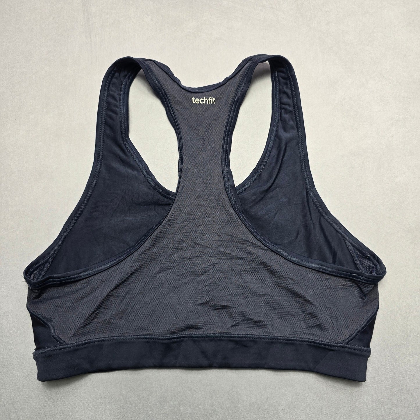 Adidas Gray Racerback Pull On Activewear Yoga Sports Bra Active L Large