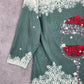 Green Snow Flake Wine Santa Cozy Vibe Christmas Print Top Medium