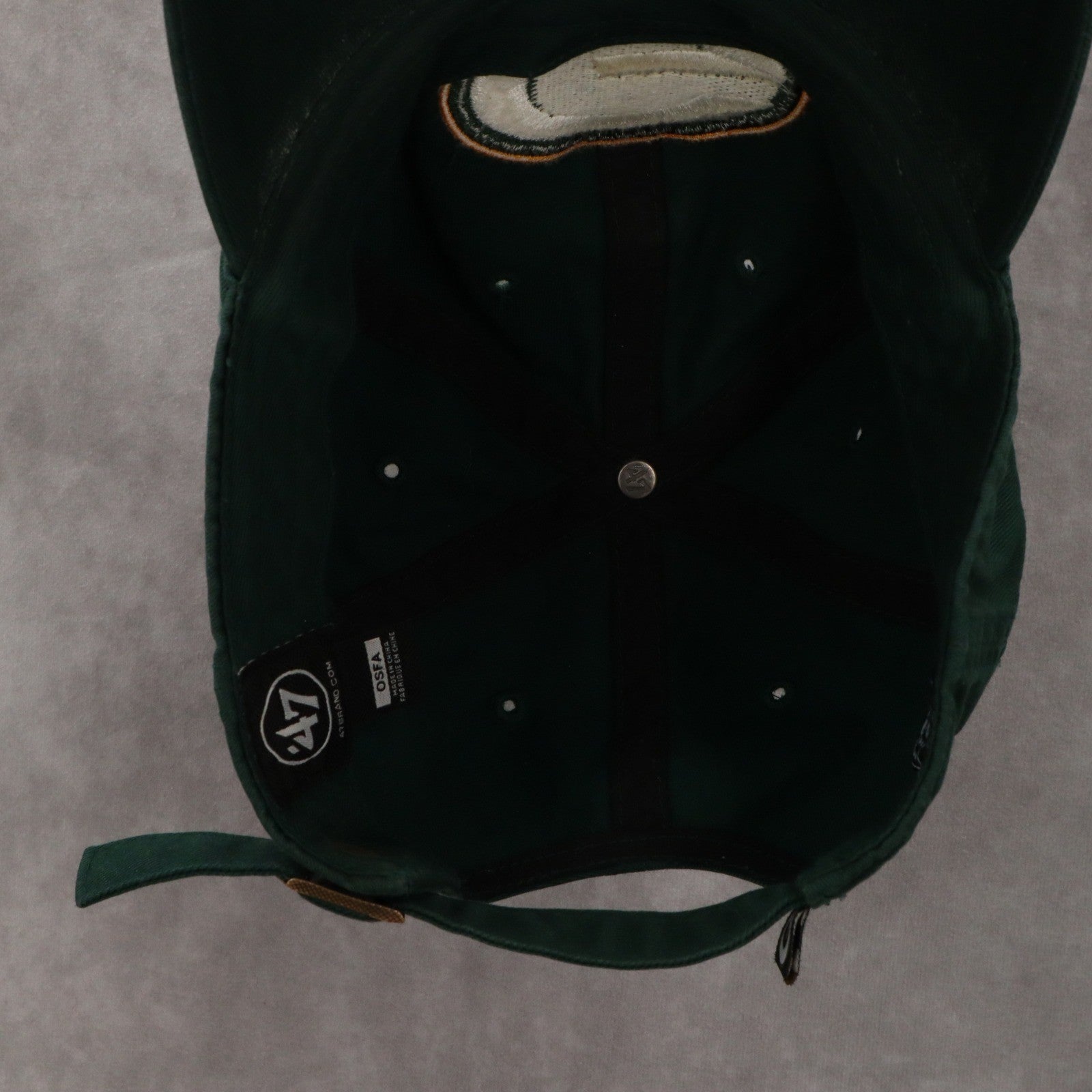 47Brand Green Bay Packers OSFA Cloth Strap Athletic Buckle Baseball Cap Hat