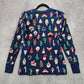 Hanna Andersson Blue Christmas Holiday Ornament Printed Long Sleeve Top Medium