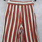 H&M Blown Striped Palazzo Wide Leg Boho Harem Trouser Pull On Pants Small 6