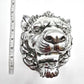 Silver Metallic Lion Head Wall Art Aluminum Mount Plaque Hanging Home Decor