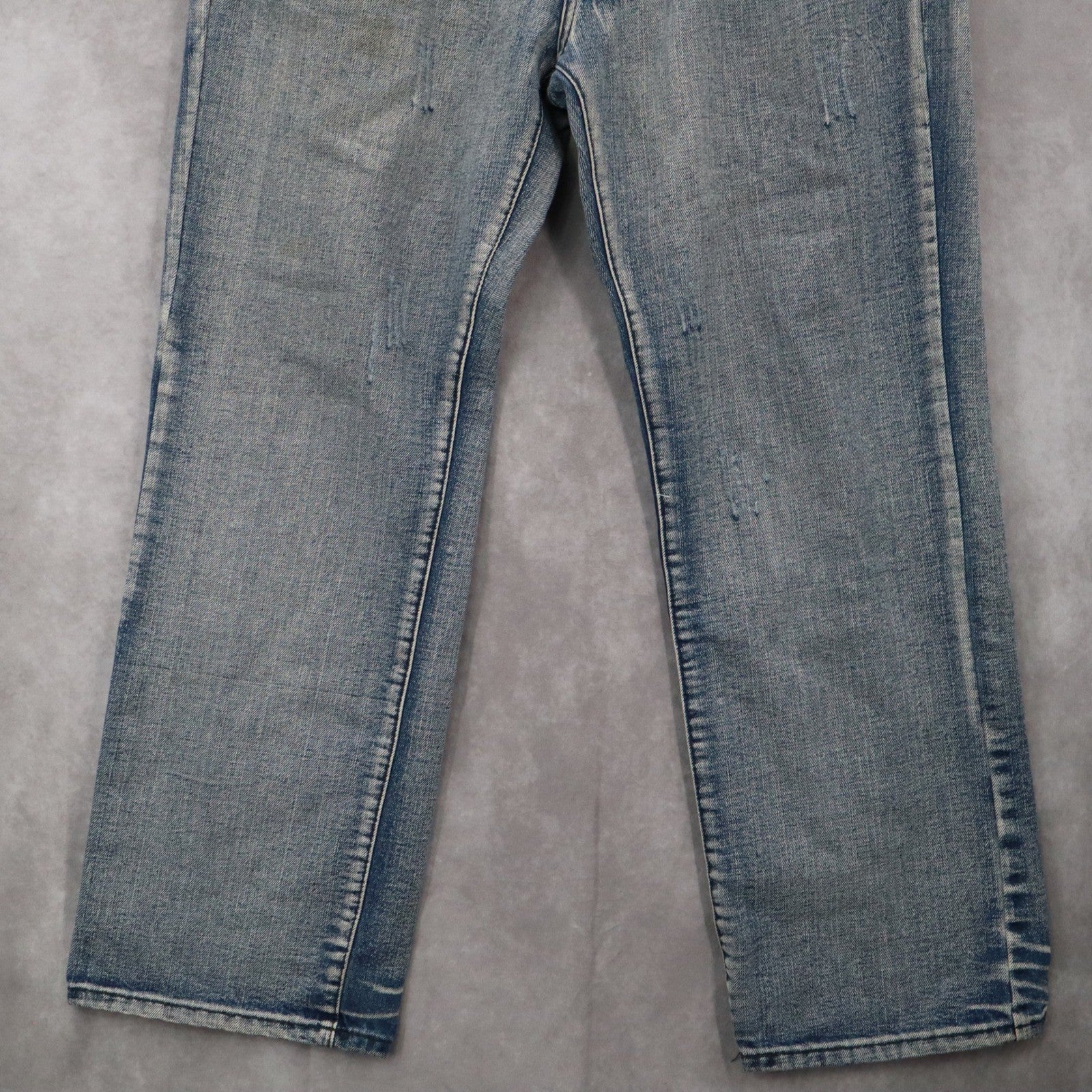 American Exchange Blue Mens Denim Faded Jeans Straight Leg Cotton VTG 36x30