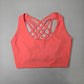 Daughters of Culture Bikini Top Orange Criss Cross Back Size XS