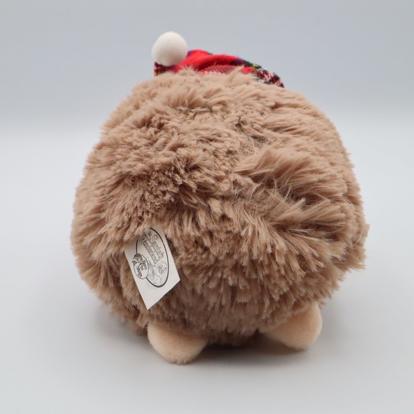 Bass Pro Shop Plush Hedgehog Stuffed Animal Toy Brown Tartan Hat 6" Gift Kids