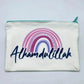 Alhamdulillah Canvas Zipper Pencil Bag Makeup Bag Pouch Bag Handmade NWT