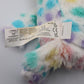 Colorful Bunny Plush Toy Stuffed Animal Soft Rainbow Pastel Sparkle Ears 9"