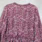 Speechless Purple Floral Fit Flare Boho Ruffle Flirt Bell Sleeve Dress Plus 1X