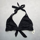 Mossimo Black Halter Tie Swim Sports Bra Beach Bralette Bikini Top L Large