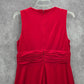 Calvin Klein Red Cocktail Wedding Sleeveless Fit Flare Formal Party Dress 12
