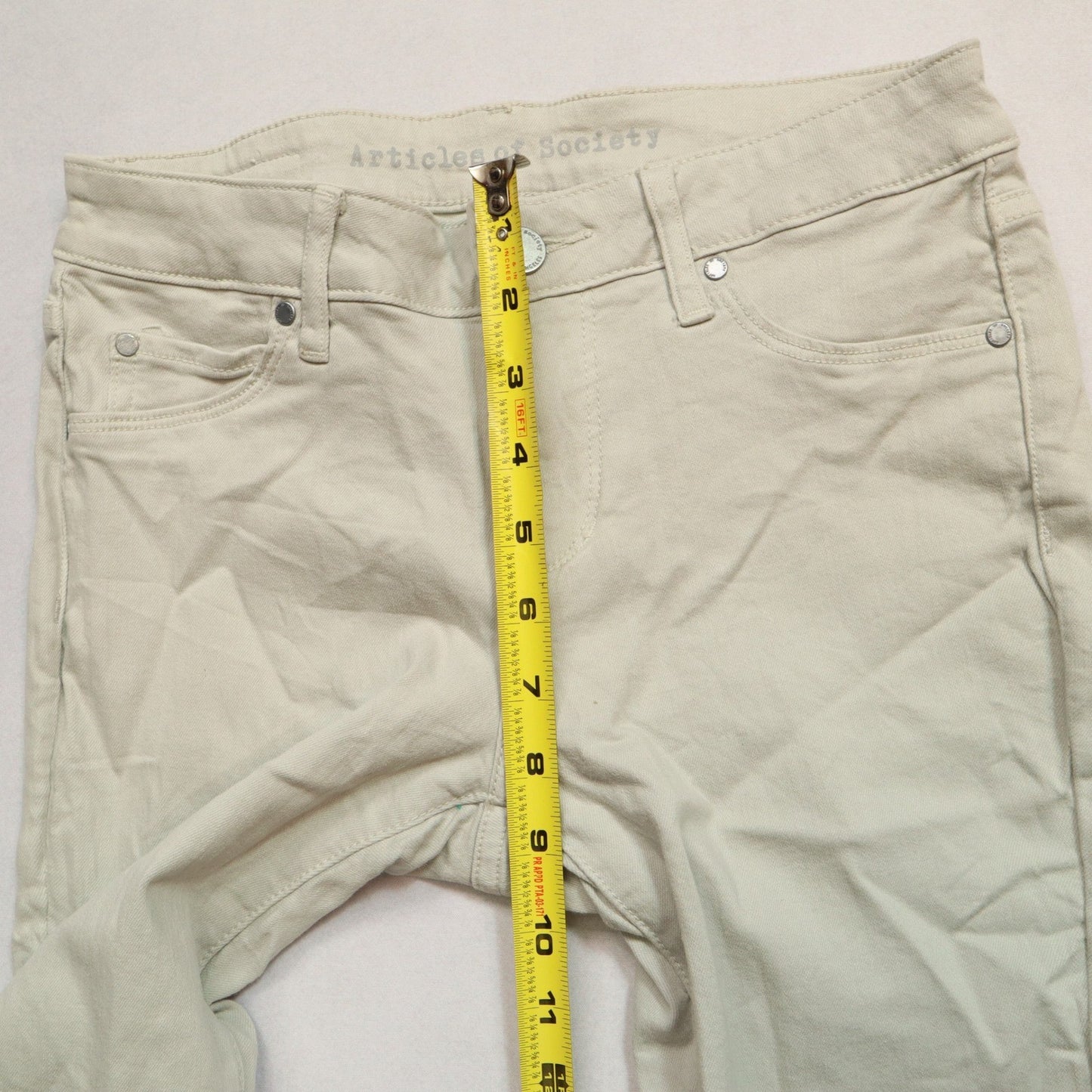 Articles of Society Gray Skinny Soft Stretch Y2K Indie Streetwear Skater Pant 25