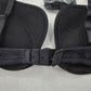 Black Padded Wired Push Up Plunge Bra Bikini Bralette Swim Top 34B