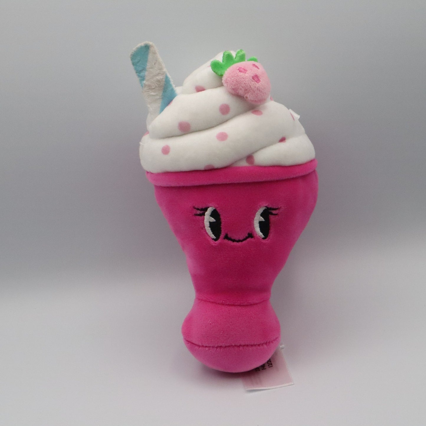 Kawaii Ice Cream Plush Toy Pink Dessert Stuffed Doll Cute Strawberry Gift 8"