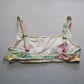 No Boundaries Pink Floral Boho Swim Sports Bra Beach Bralette Bikini Top L Large