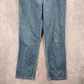 Gloria Vanderbilt Blue Cotton Denim Pants Straight Jeans 12 Short