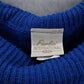 Fiorlini International Blue Sleeveless Knit Top Scallop Hem Lace Vintage 22/24