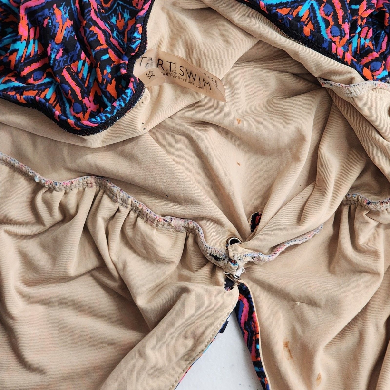 Tart Swim Black One Piece Swimsuit Swimwear Halter Top Bathing Suit XS