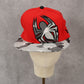 Under Armour Red Marvel Camo Flat Bill Spider Man Fitted Baseball Cap Hat LG XL