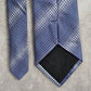 Kenneth Cole New York Blue Gray Black Executive Silk Geometric Neck Tie Men's
