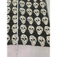 Black Skull Printed Large Gothic Grunge Infinity Scarf OSFM