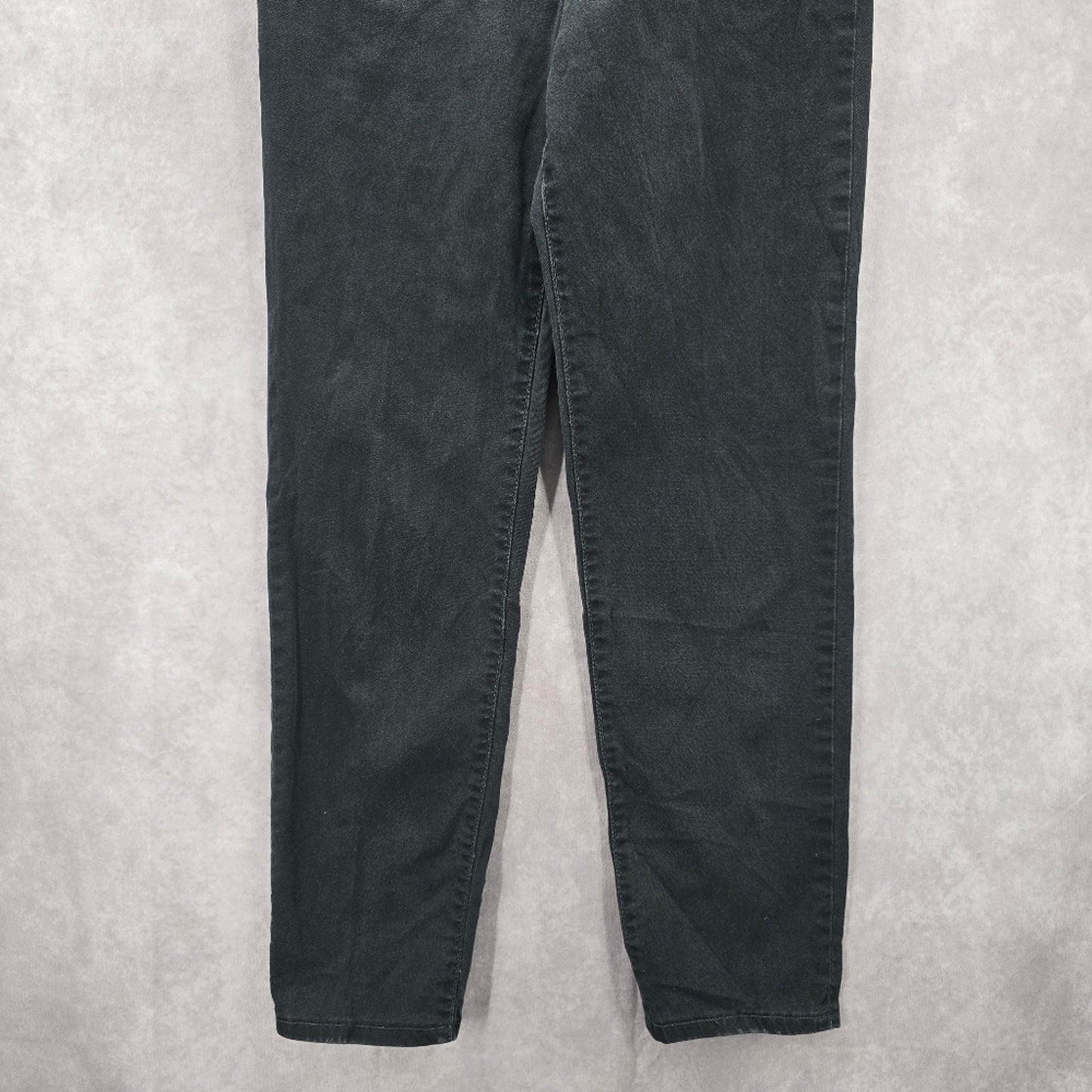 027. Levi's Classic Slim Stretch Tapered Leg Black Denim Pants 513 Jeans 8M