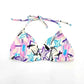 OP White Triangle String Bikini Top Swimwear Swimsuit Small