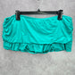 Apt 9 Green Mini Ruffle Stretch Ruched Skort Swimwear Plus 16