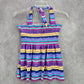 Purple Stripe Smock Halter Padded Swimwear Swimsuit Tankini Tank Top Extra Large