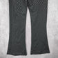 Classic Concepts Black Pull On Stretch Straight Wide Flare Pants L Large