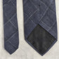 Hugo Boss Blue White Plaid Tartan Executive Wool Viscose Silk Neck Tie Men's