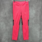 Xersion Pink Black Skinny Stretch Pants Bottoms Ankle Leggings M Medium 10 12