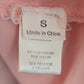 Shop The Trend Peach Sheer Long Sleeve Boho Cottage Lace Top Blouse Small