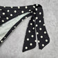 Billabong Black White Polka Dot Tie Bikini Bottom Swimwear Medium