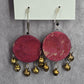 Clay Hand Painted Bells Drop Hook Earrings Fashion Jewelry