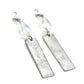 Silver Bead Bar Dangle Hook Earrings Fashion Jewelry