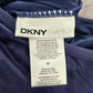DKNY Blue Scrunch Drape Stretch Padded Swimwear Tankini Tank Top Medium M 10