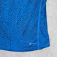 Nike Di Fit Blue Black Print Short Sleeve Active Running Tshirt XS Extra Small