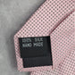 Bruno Pirttelli Pink Gray Polka Dot Geometric 100% Silk Men's Neck Tie