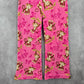 Seven Apparel Pink Fleece Money Butterfly Trouser Sleep Pajama Pants M Medium