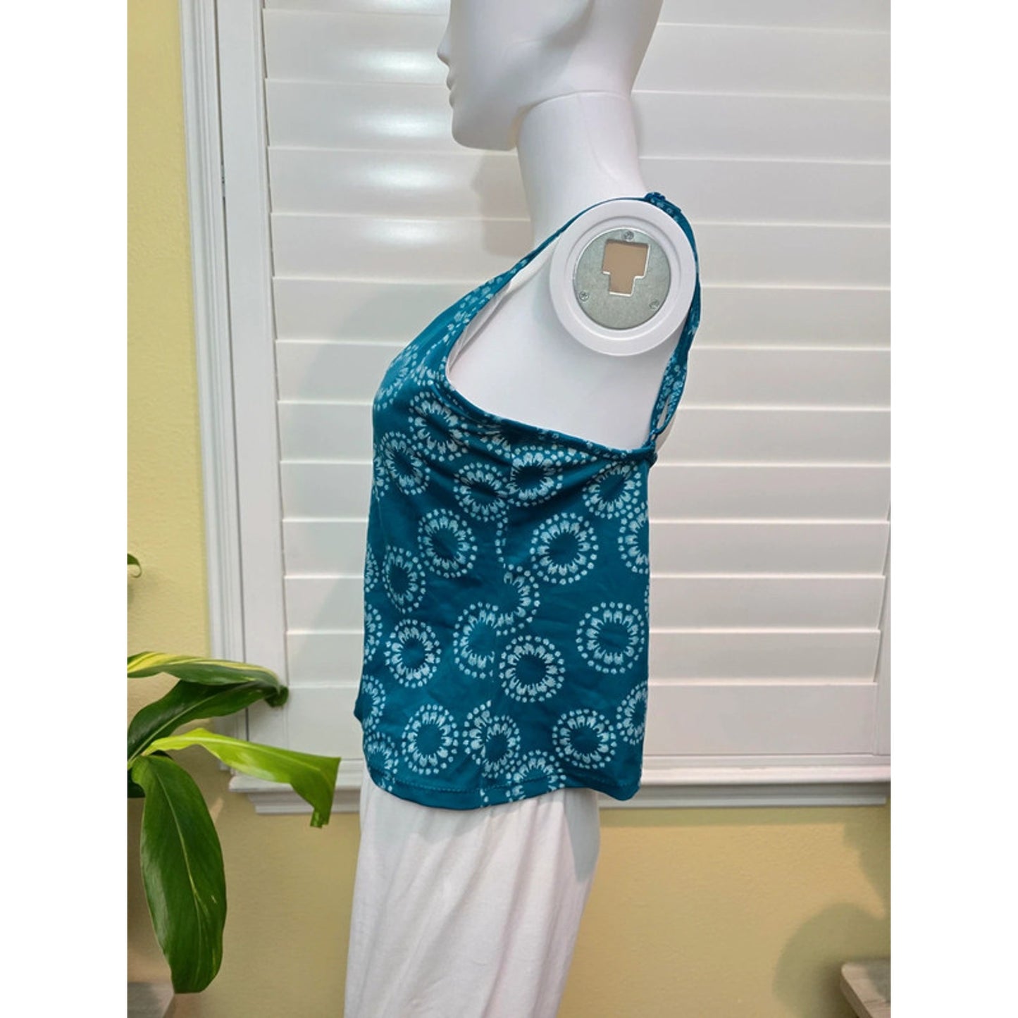 Merona Green Floral Tank Top XL
