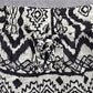 O'Rageous Black White Lace Stretch Boho Pattern Bottoms Pants Shorts Plus XL