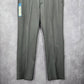 Haggar Graphite Gray Melange Performance Pants Bottoms Straight Fit 34Wx30L
