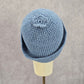 Blue Flower Vintage Y2K Cable Knit Caps Funky Beanie Hat