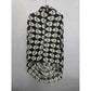 Black Skull Printed Large Gothic Grunge Infinity Scarf OSFM