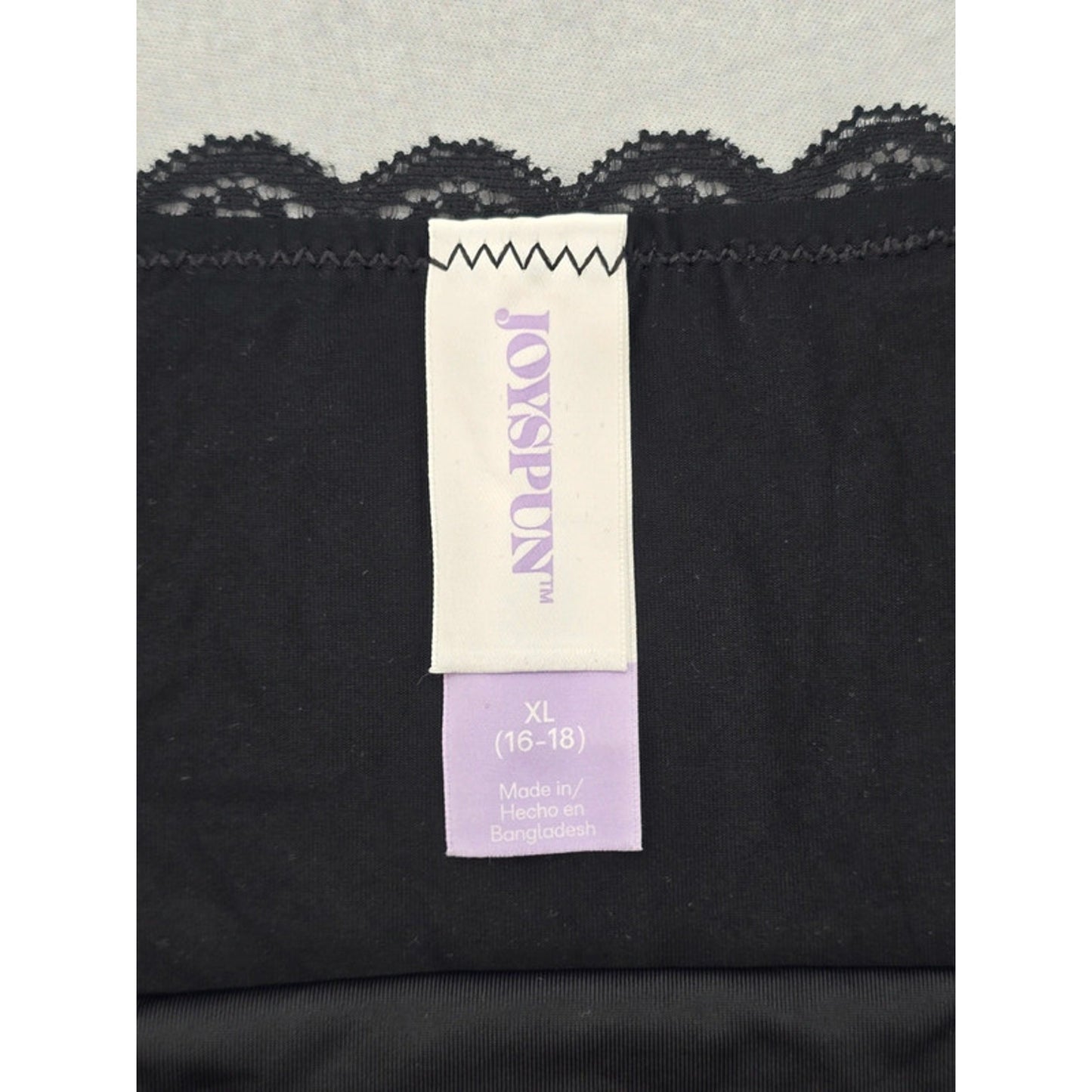 Joyspun Black Lace Panty Dainty Whimsy Sexy Goth Fairy Coquette Bridal XL